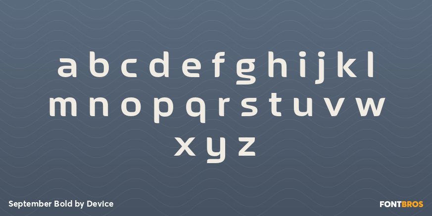 September Bold Font Poster #3