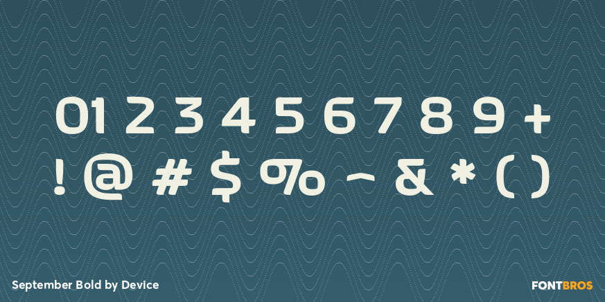 September Bold Font Poster #4