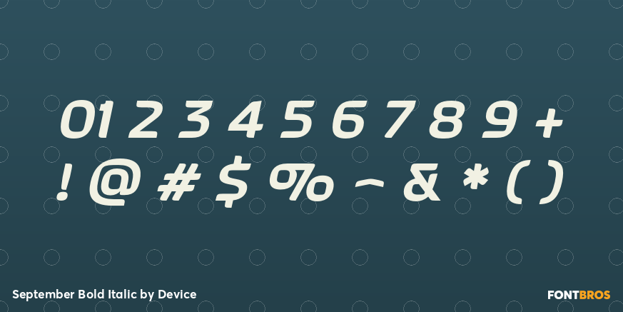 September Bold Italic Font Poster #4