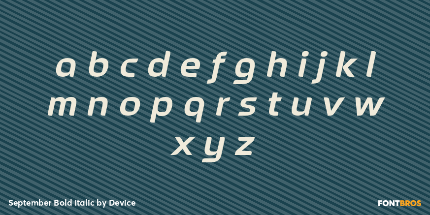 September Bold Italic Font Poster #1