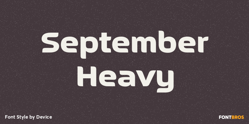 September Heavy Font Poster #1