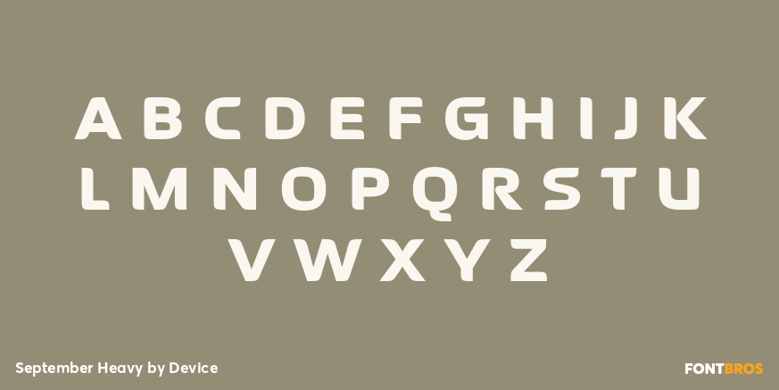 September Heavy Font Poster #2