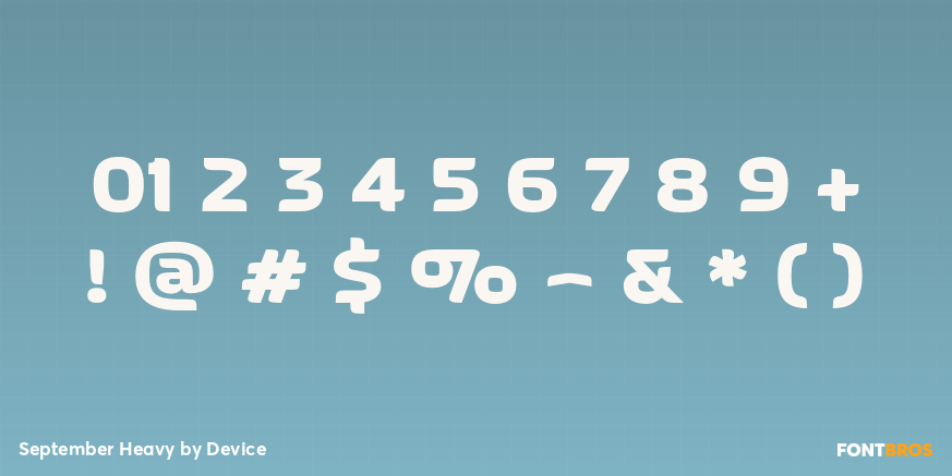 September Heavy Font Poster #4