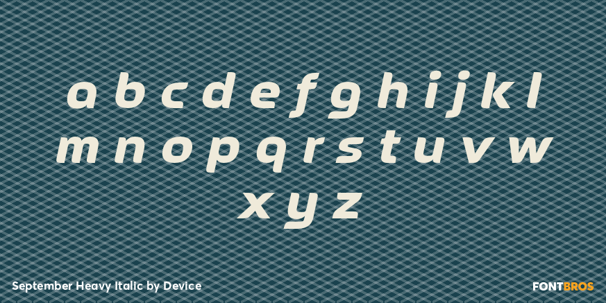 September Heavy Italic Font Poster #3