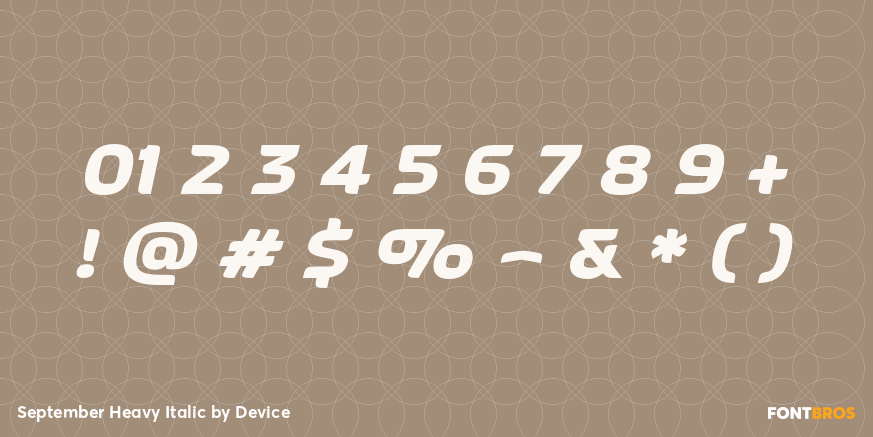 September Heavy Italic Font Poster #4