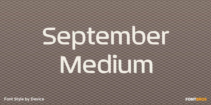 September Medium Font Poster #1