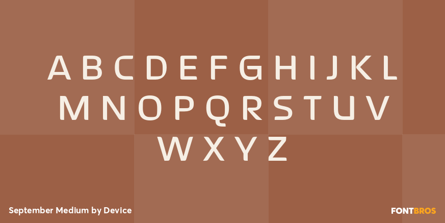 September Medium Font Poster #2