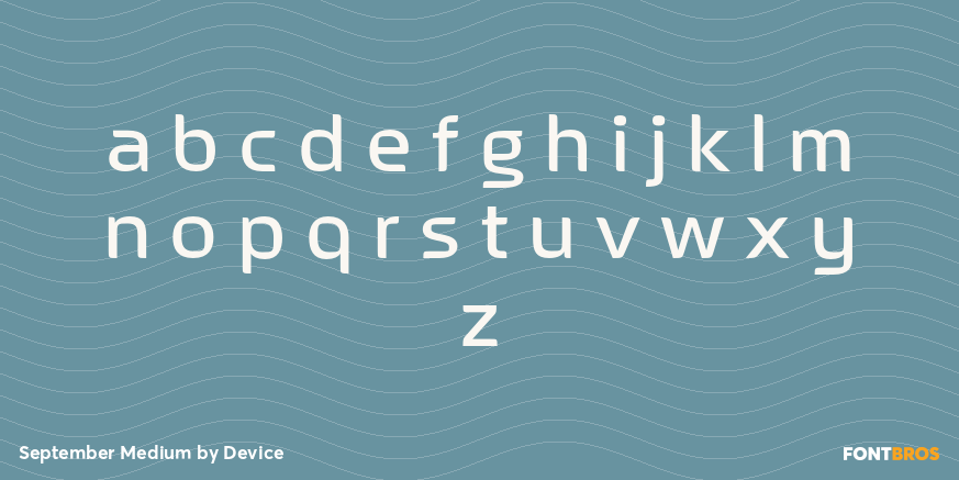 September Medium Font Poster #3