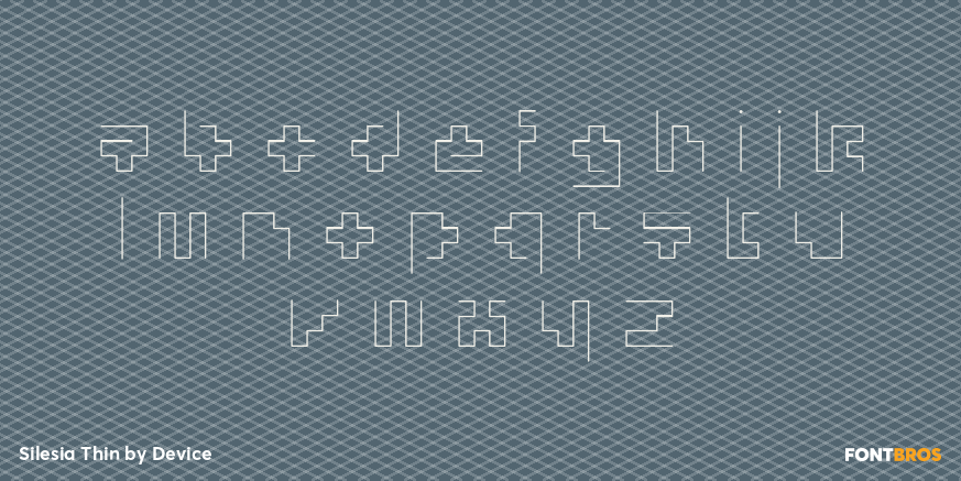 Silesia Thin Font Poster #3