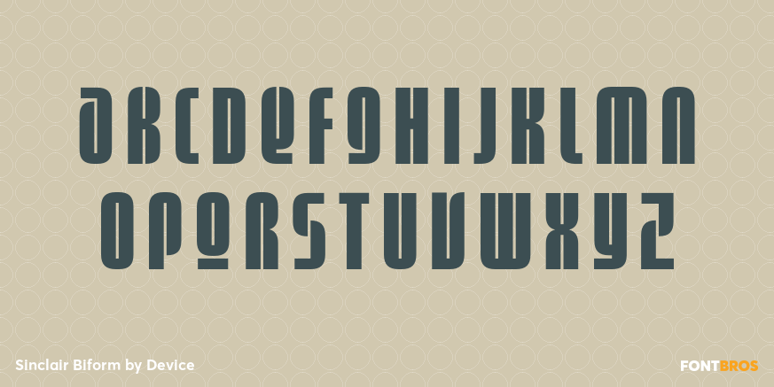 Sinclair Biform Font Poster #1