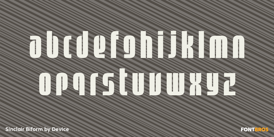 Sinclair Biform Font Poster #1