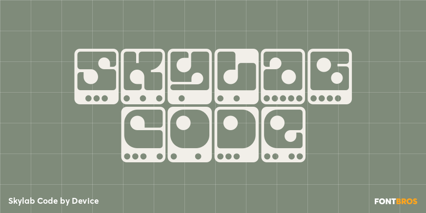 Skylab Code Font Poster #1