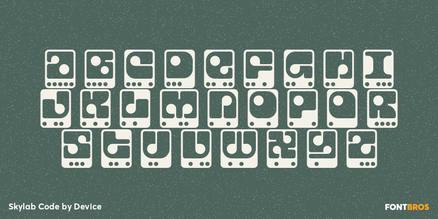 Skylab Code Font Poster #3