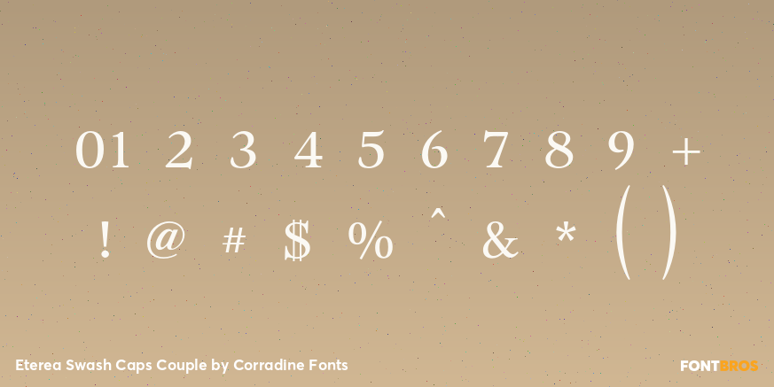 Eterea Swash Caps Couple Font Poster #1