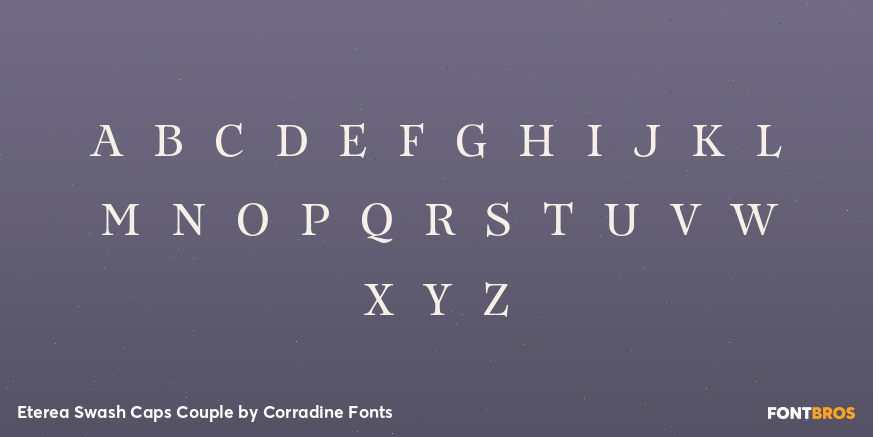 Eterea Swash Caps Couple Font Poster #1