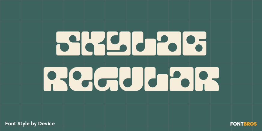 Skylab Regular Font Poster #1