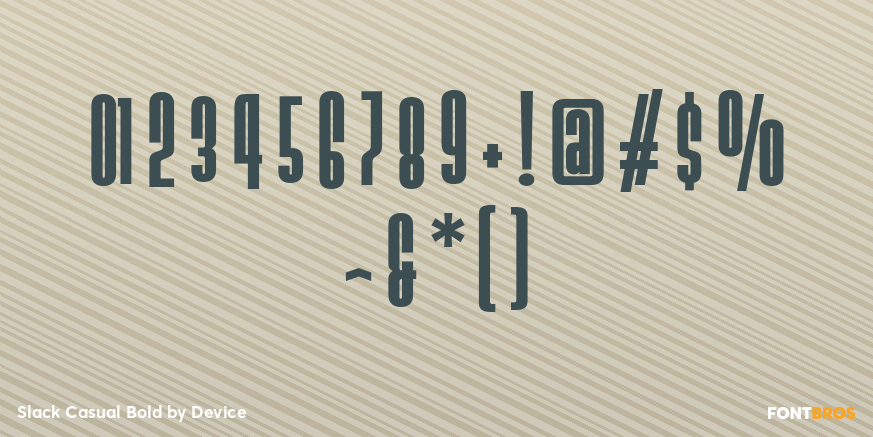 Slack Casual Bold Font Poster #1