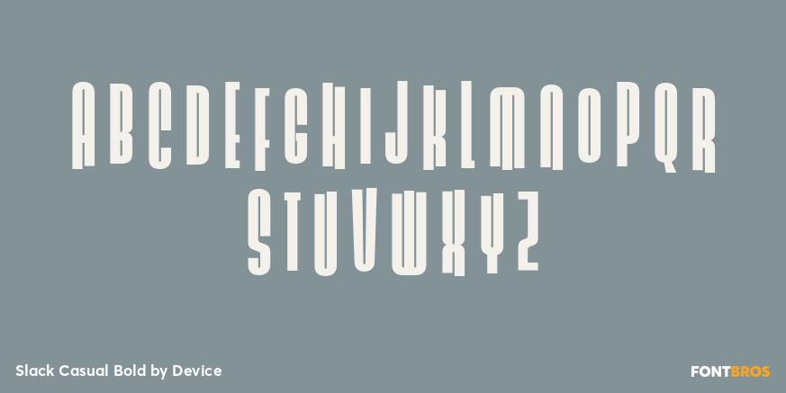 Slack Casual Bold Font Poster #1