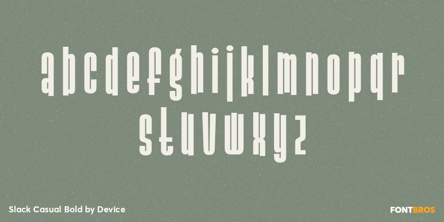 Slack Casual Bold Font Poster #1