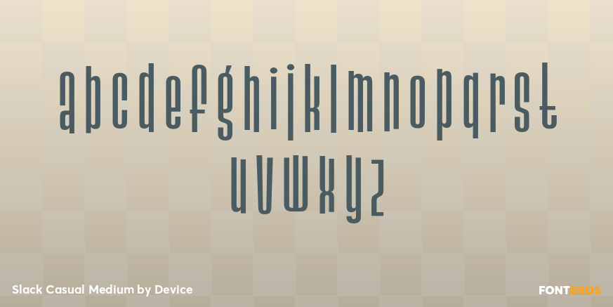 Slack Casual Medium Font Poster #1