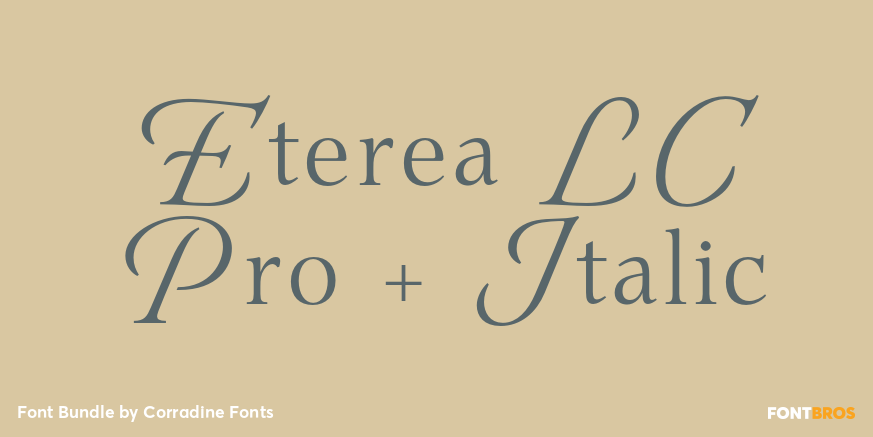 Eterea LC Pro + Italic Poster