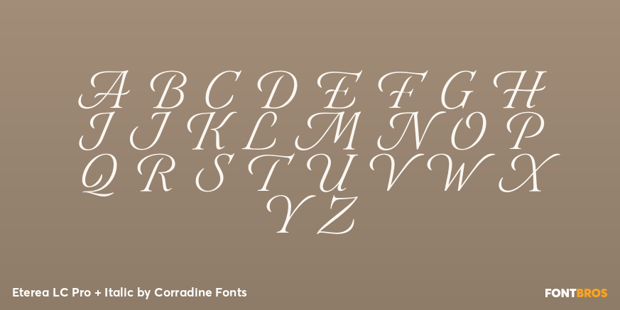 Eterea LC Pro + Italic Font Poster #1