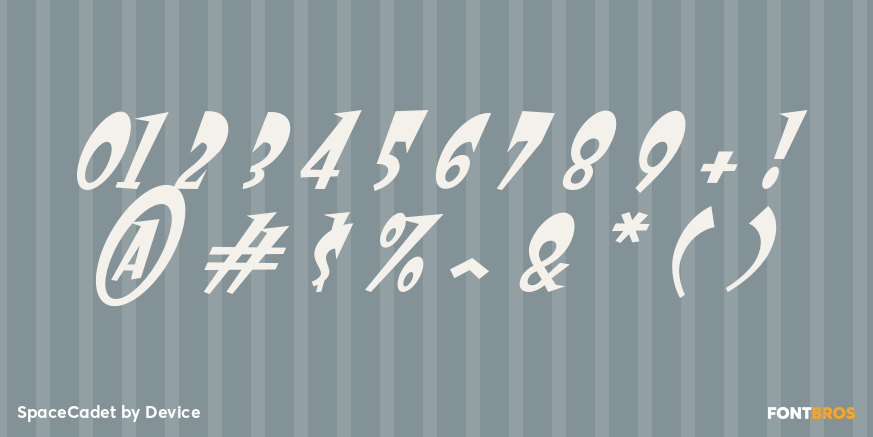 SpaceCadet Font Poster #1