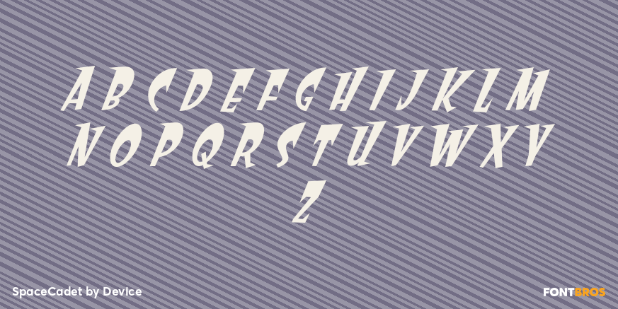 SpaceCadet Font Poster #2