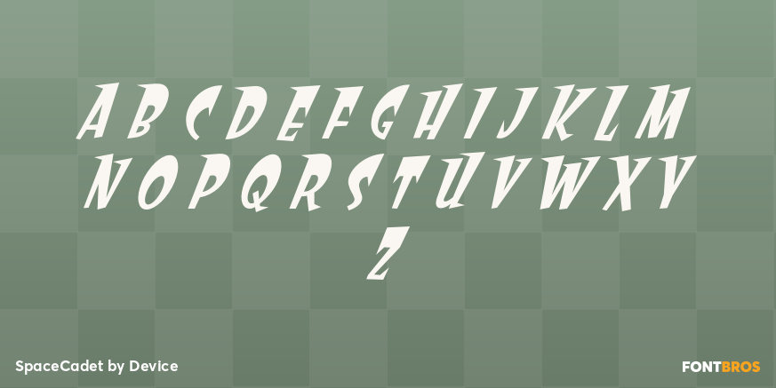 SpaceCadet Font Poster #1