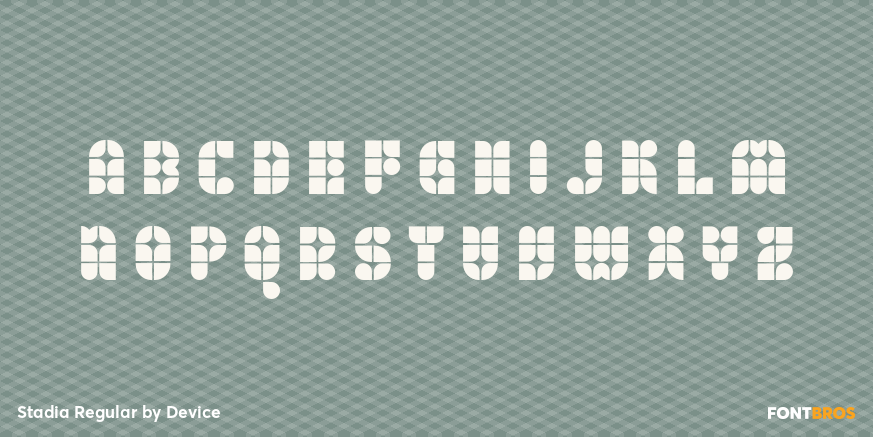 Stadia Regular Font Poster #2