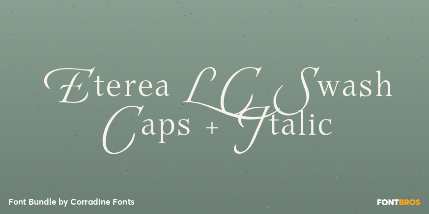 Eterea LC Swash Caps + Italic Font Poster #1