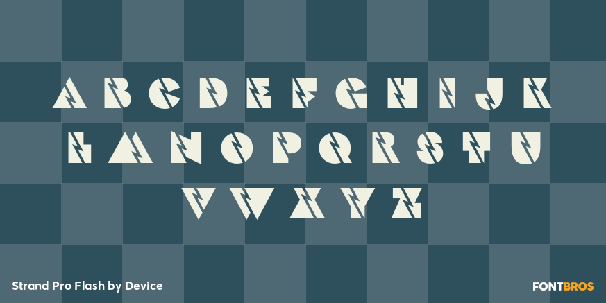 Strand Pro Flash Font Poster #2