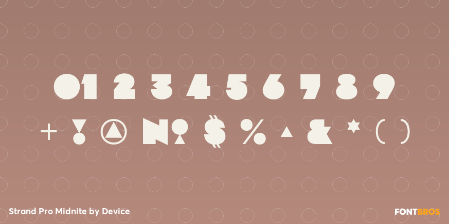 Strand Pro Midnite Font Poster #4