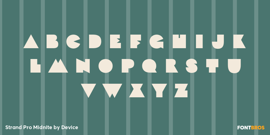 Strand Pro Midnite Font Poster #2