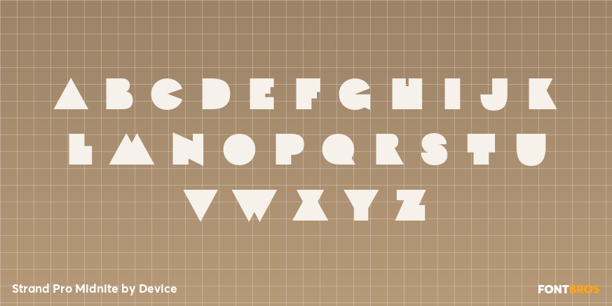 Strand Pro Midnite Font Poster #3