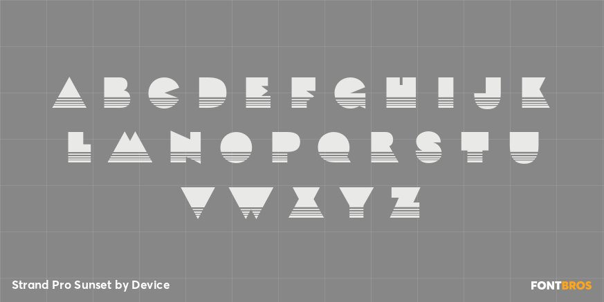 Strand Pro Sunset Font Poster #1