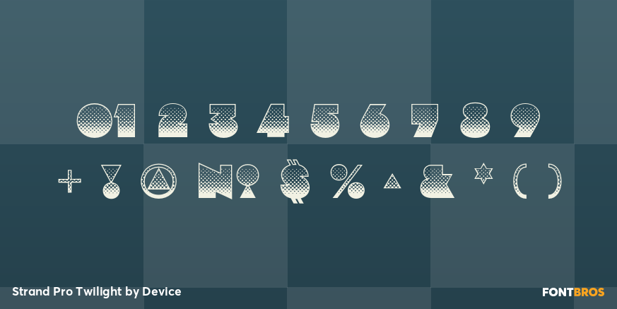 Strand Pro Twilight Font Poster #4