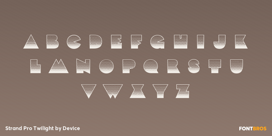 Strand Pro Twilight Font Poster #2