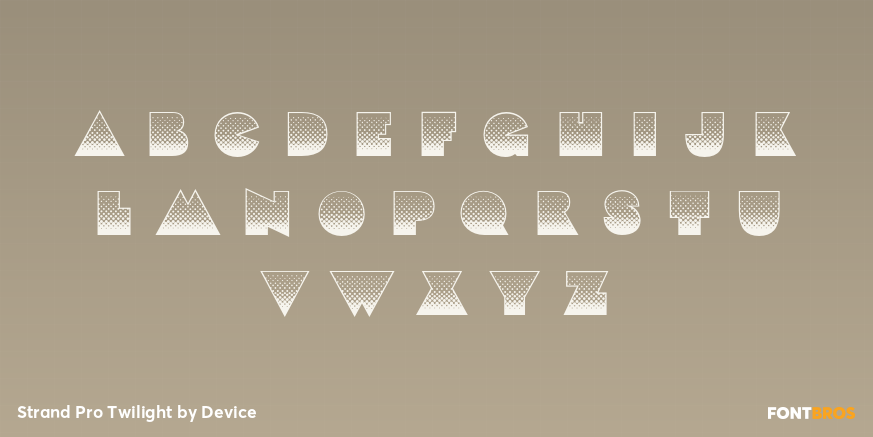 Strand Pro Twilight Font Poster #3