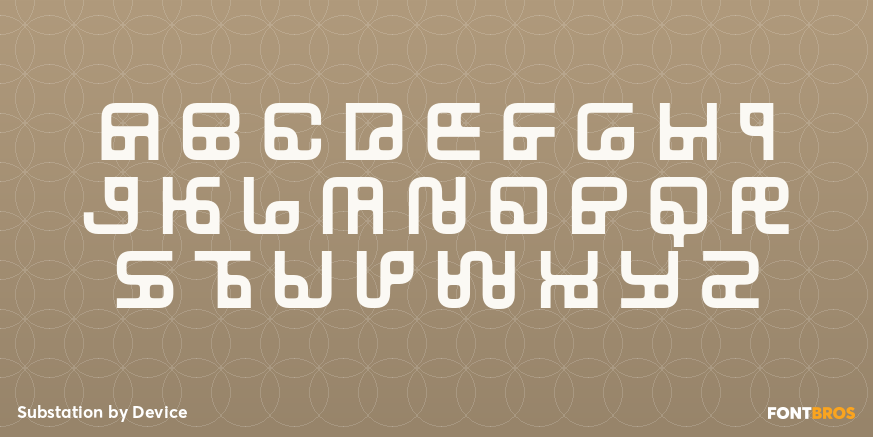 Substation Font Poster #1