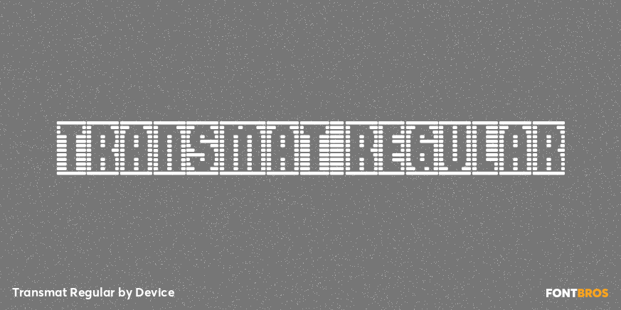 Transmat Regular Font Poster #1