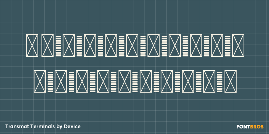 Transmat Terminals Font Poster #4
