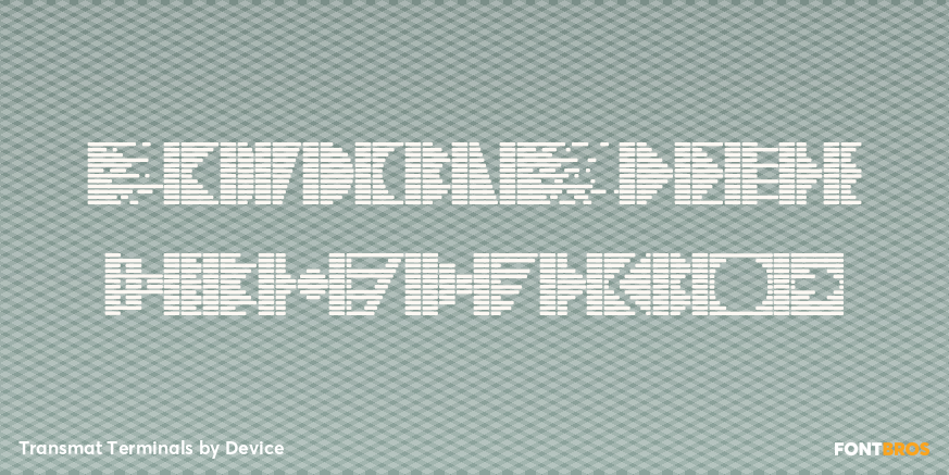 Transmat Terminals Font Poster #1