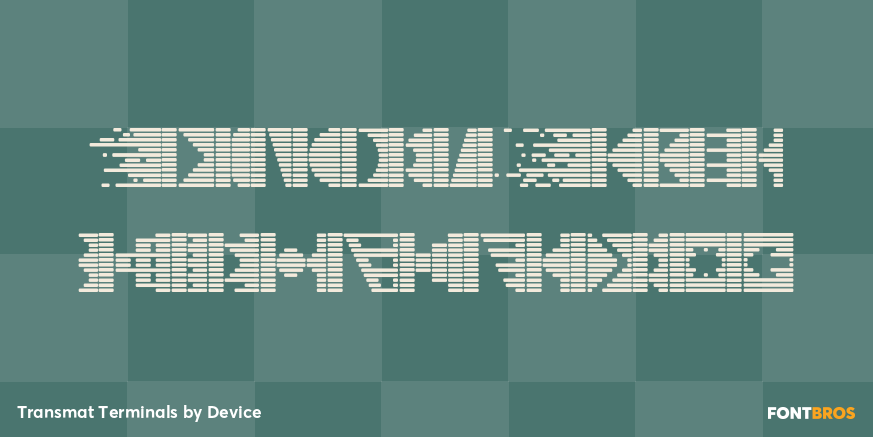Transmat Terminals Font Poster #1