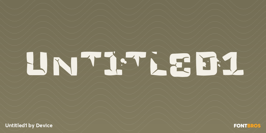 Untitled1 Font Poster #1