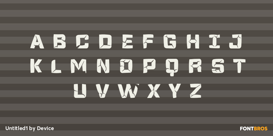 Untitled1 Font Poster #2