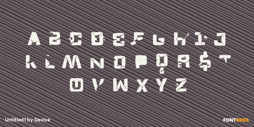 Untitled1 Font Poster #3