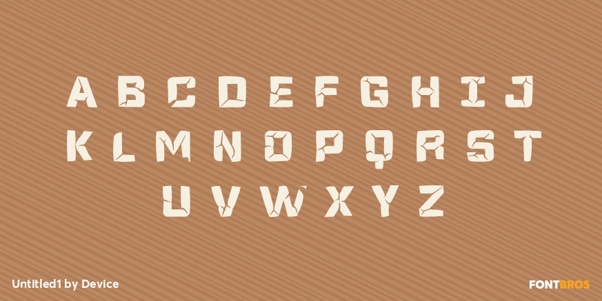 Untitled1 Font Poster #1