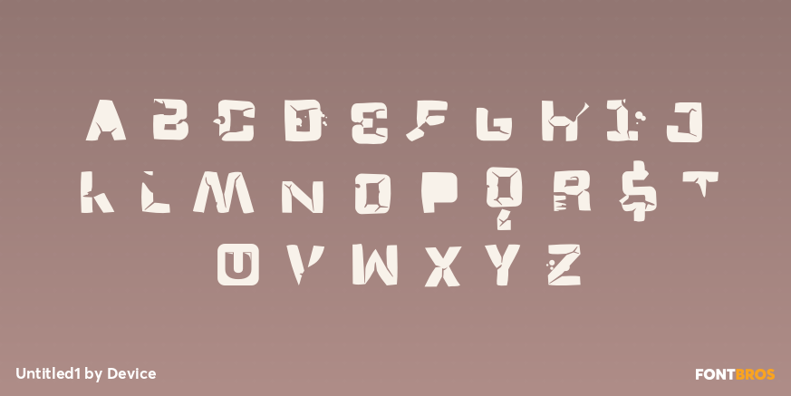 Untitled1 Font Poster #1