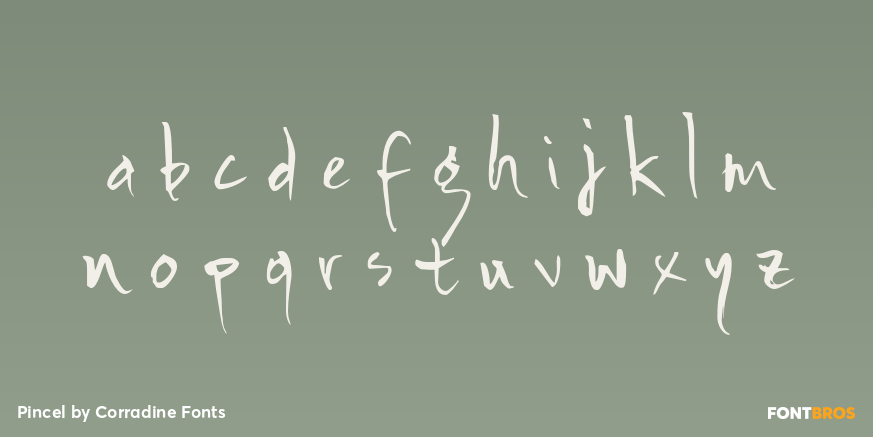 Pincel Font Poster #3